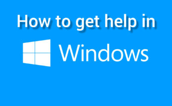 Getting Help with Windows