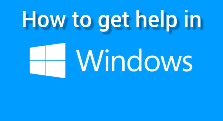 Getting Help with Windows