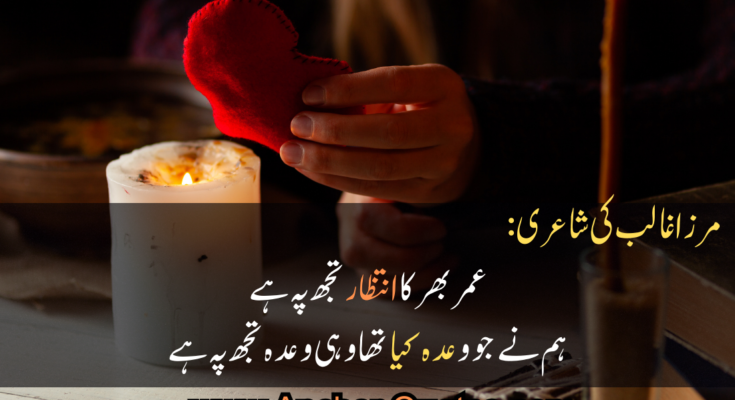 Mirza Ghalib Famous Poetry in Urdu Text